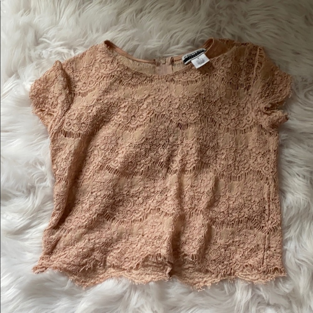 Lace crop top